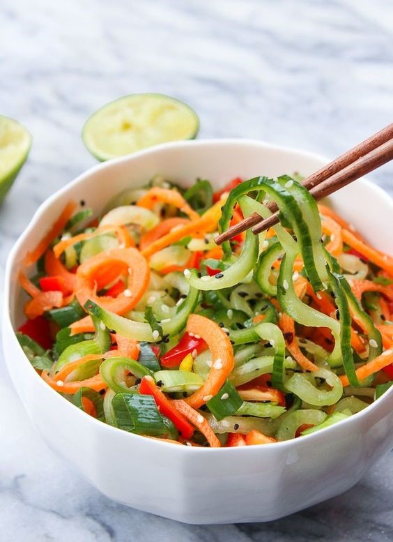 Asian Cucumber Sesame Salad Recipe - TLSSlim